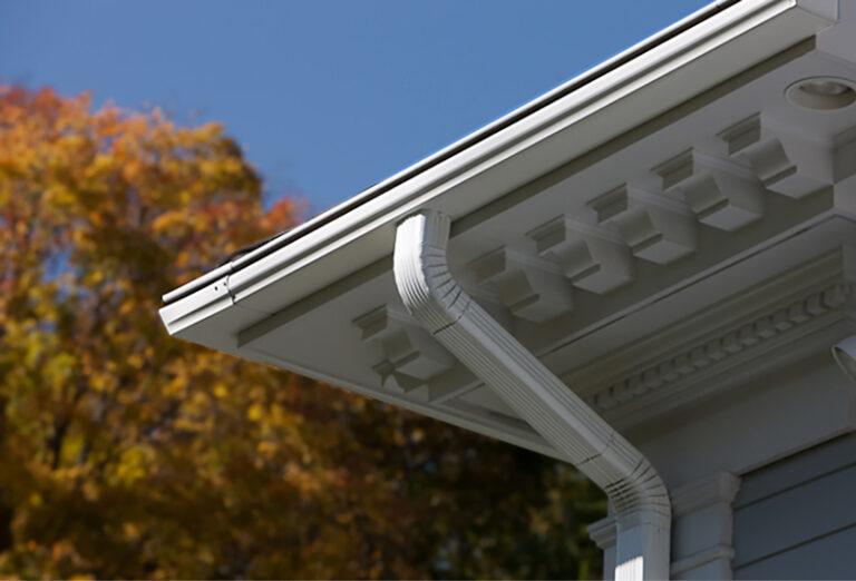LeafGuard gutter on roof